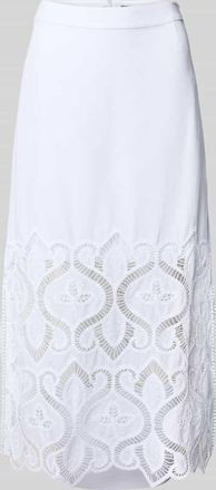 Luisa Cerano Luisa Cerano Maxirock mit Spitzenbesatz in Weiss, Größe 34