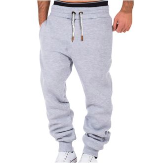 Generic Joggers for Men UK Elasticated Drawstring Waist Sweatpants Cuffed Leg Soft Fleece Lined Tracksuit Bottoms with Pockets Comfortable Casual Joggers Athl