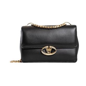 Valentino Garavani Small Shoulder Bag Chain 1 - Dames - Schoudertassen - Zwart - ONE Size - Leer - Tassen