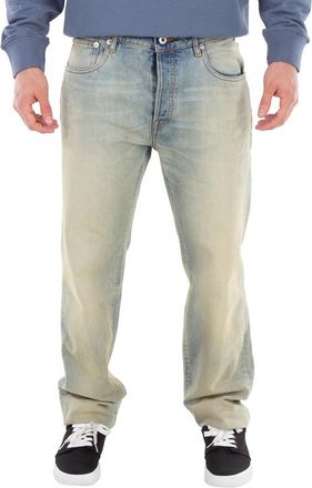 Kenzo Bara Mid-Rise Washed Denim Jeans, Waist Size 30