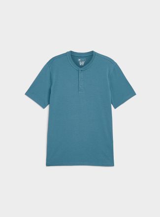 Le 31 Mens Soft jersey Henley Shirt T-shirt Standard fit