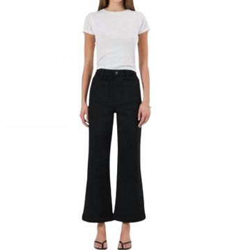 Rolla's Sailor Ankle Wide Leg Denim Jeans In Rinse Black