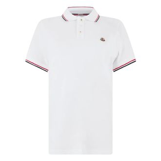 Moncler Polo con logo - - Tops - Uomo - Bianco - S