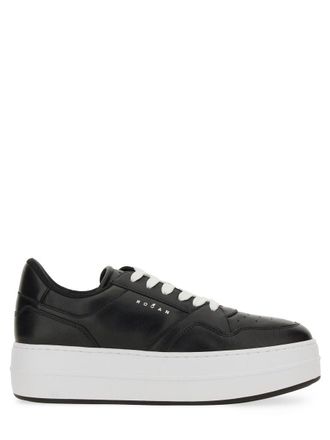 Hogan H670 Black Leather Sneakers