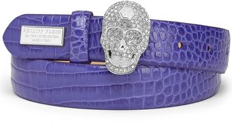 Philipp Plein Belt Skull crystal
