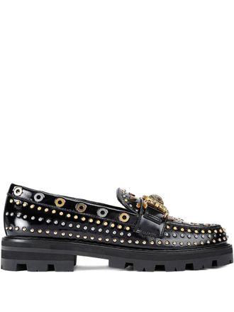 Kurt Geiger Maison stud-embellished loafers - Black