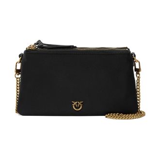 Pinko Cross Body Bags - Dames - Schoudertassen - Zwart - ONE Size - Katoen - Tassen