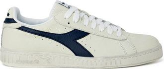 Diadora Blue Synthetic Leather Mens Sneaker