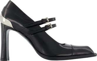 Alexander McQueen Niko Mary Jane Ballerinas - Dames - Schoenen - Zwart - Maat: 40 EU Leer