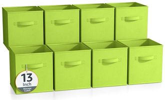 Sorbus 13In 8 Pack Collapsible Fabric Storage Bins