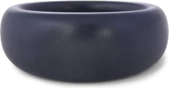 Sidney Garber Dome Ring - women - Titanium - 7 1/2 - Black