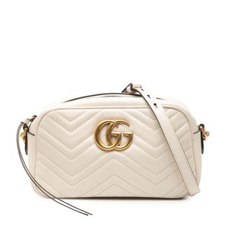 Gucci Tweedehands Kleine Gg Marmont Matelasse Leer Crossbody