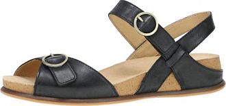 Dansko Womens Wedge Candace Sandal In Black Burnished