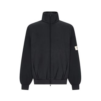 Fear of God Track Jacket - Heren - Vesten met rits - Zwart - L - Katoen - Hoodies & sweatvesten