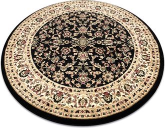 RugsX Rugsx - Alfombra Royal Adr Circulo Modelo 1745 Negro Black Circulo 120 Cm