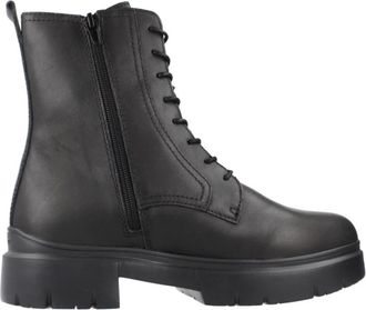 Stonefly Phoebe 37 Zip Lth Studs - Dames - Veterlaarzen - Zwart - 37 EU - Leer - Schoenen