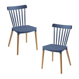Regalos Miguel Regalos Miguel - Packs Sillas Comedor - Pack 2 Sillas Leka - Azul Petr&oacute;leo