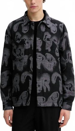 Paul Smith Waltzer Jacquard Cotton-Blend Shirt In Black