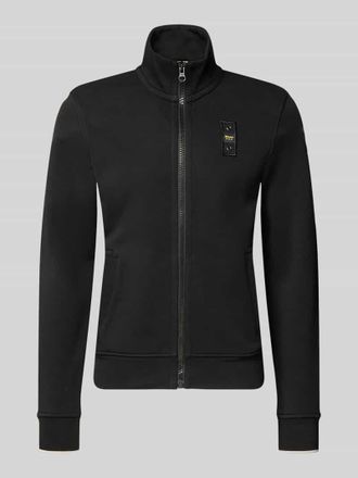 Blauer Sweatjacke mit Stehkragen Modell City New in Black, Gr&ouml;&szlig;e XXXL