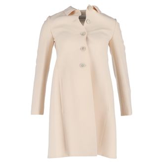 Valentino Valentino Garavani Jas in Cr&egrave;mekleurige Wol