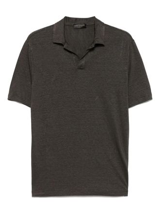 Dell'Oglio Linnen T-shirt - Bruin