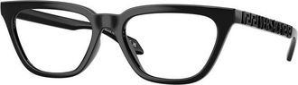 Versace Eyeglasses Cat Eye Full Rim, Peach Frame And Clear Demo Lenses Lens Ve3352U5322