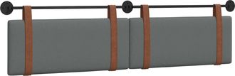 vidaXL Cabecero Colgante Gris Oscuro Pu Antiguo Vidaxl