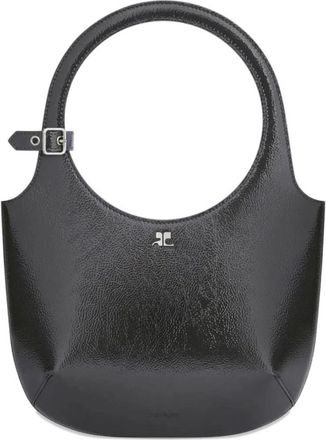 Courr&egrave;ges Bag - Dames - Handtassen - Zwart - ONE Size - Leer - Tassen