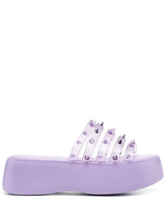 Jean Paul Gaultier x Melissa Sandali slides platform Punk Love Becky - Viola