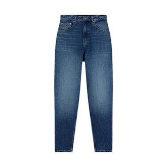 Tommy Jeans High Rise Tapered Mom Jeans - Dames - Jeans - Blauw - Maat: W29 Katoen