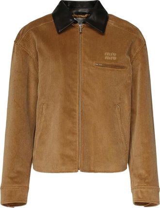 Miu Miu Giacca a coste - Marrone