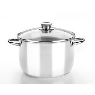 Bra Olla Con Tapa Cristal Optima 30 Cm Monix