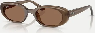 Ray-Ban Rb4441d - Occhiali da sole rettangolari marroni-Marrone