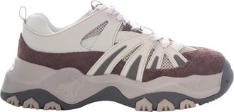 Patrizia Pepe Sneakers Running in Pelle - - Shoes - Donna - Marrone - 39 EU