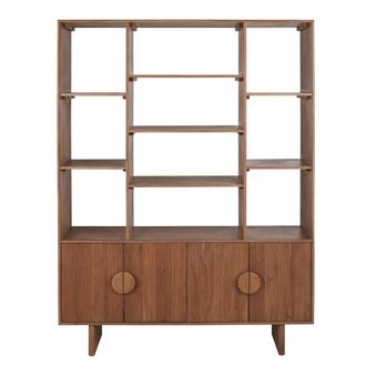 Maisons du monde Librer&iacute;a de madera de acacia 140x190