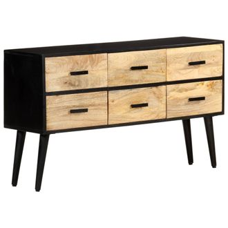 vidaXL Vidaxl - Aparador De Madera Maciza De Mango 110x33x64 Cm