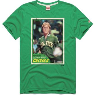 Homage Unisex Homage Larry Bird Green Boston Celtics Topps Trading Card Player Tri-Blend T-Shirt at Nordstrom, Size Xx-Large