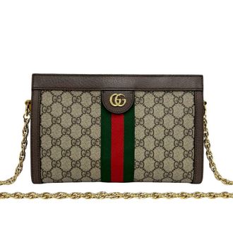 Gucci Pre-owned Gucci Small GG Supreme Web Ophidia Chain Crossbody Ladies HWIORT5RQKN2OJGI
