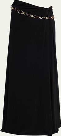 CHRISTOPHER ESBER Tortoise Chain Belt Maxi Skirt