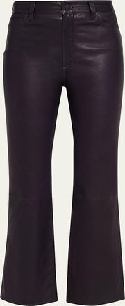 Frame Denim The Leather Reboot Crop Jeans