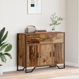 Berkfield Home Sideboard Old Wood Oak 97x32.5x74.5 cm Engineered Wood in Brown