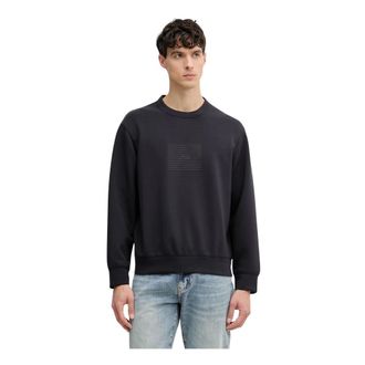 A|X Armani Exchange Hoodies & sweatvesten, Heren, Zwart, XL, Katoen, Logo Detail Sweatshirt