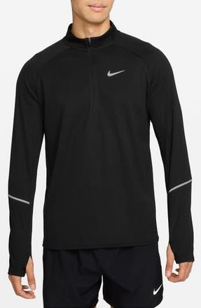 Nike Miler Dri-FIT UV Long Sleeve Running Top in Black/Reflective Silver at Nordstrom Rack, Size Xx-Large