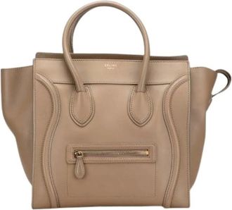 Celine Pre-owned Handbags, female, Beige, Size: ONE SIZE Pre-owned Vintage Handbag