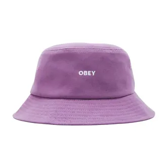 Obey Hats, male, Purple, Size: ONE SIZE Bold Canvas Bucket Hat