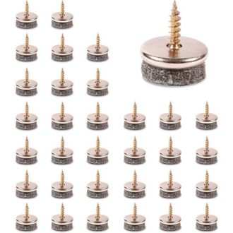 OEM Pattini Per Mobili - Confezione Da 32 Pattini Per Sedie. I Pattini Per Mobili Con Cuscinetti In Feltro Spessi 5 Mm Offrono Una Protezione Ideale Per L