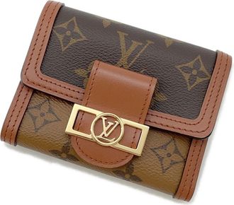 Louis Vuitton Monogram Reverse Noir Monogram Reverse Wallet (Tri-Fold) (Pre-Owned)