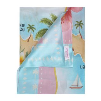 MC2 Saint Barth Silky Scarves, female, Multicolor, Size: ONE SIZE Bandana St Barth Spirit