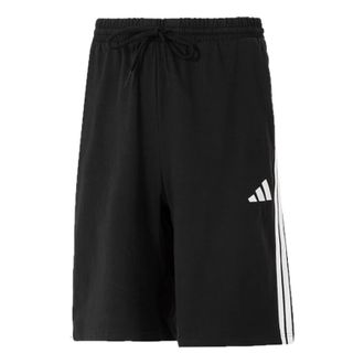 adidas Essential 3-Stripes Single Shorts 10-Inch Asia Sizing Black JE6405