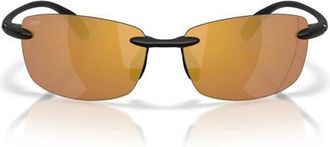Costa Ballast 60mm Sunglasses in Matte Black /Gold Mirror at Nordstrom